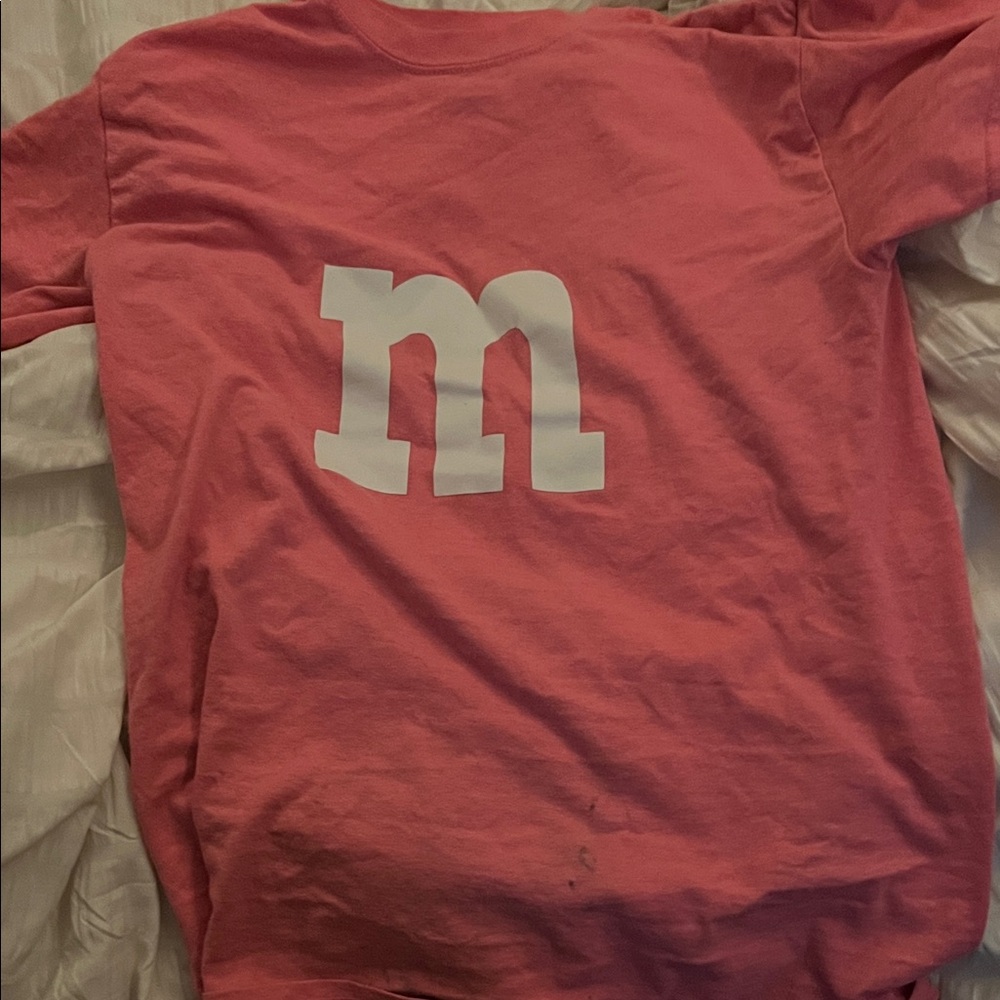 Pink T-Shirt with White M&M logo!